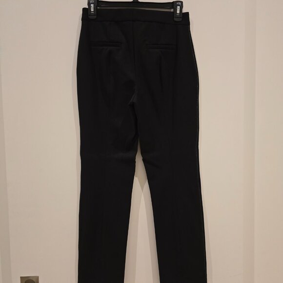 Bailey 44 Black Cropped Pants with shimmer side stripe Size 4 - Picture 4 of 7